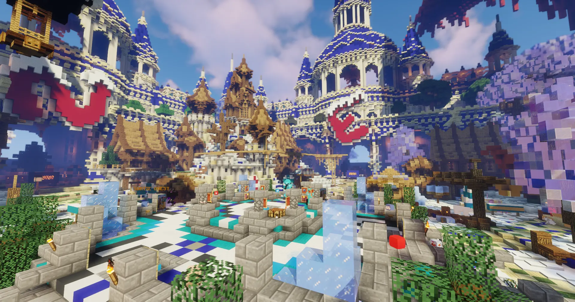 Spawn en saison de Nowel - Serveur Minecraft PVP Faction - Mincraft-Retro